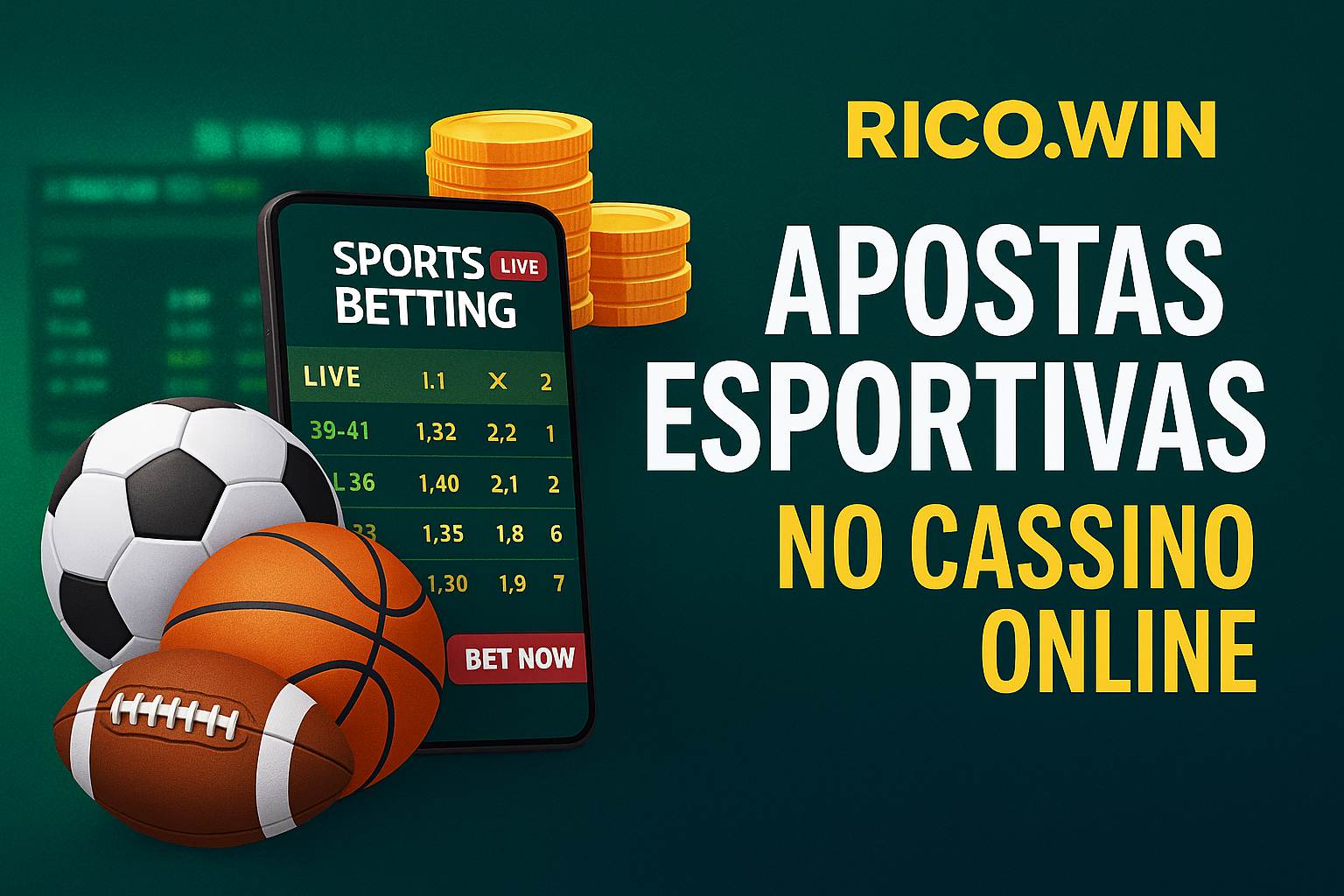 Aposte em apostas esportivas no cassino online RICO.WIN